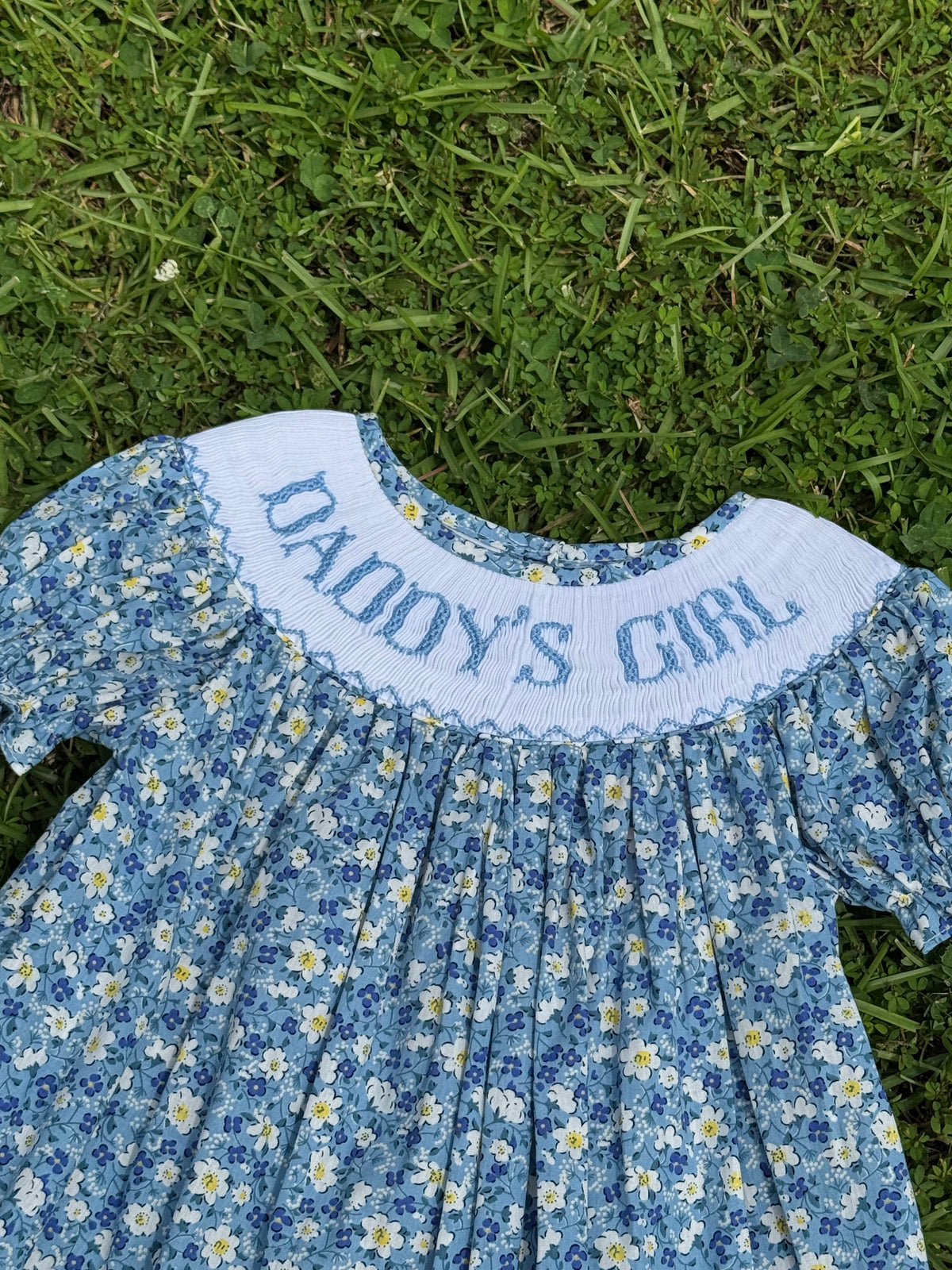 Daddy’s Girl Hand Smocked Bubble