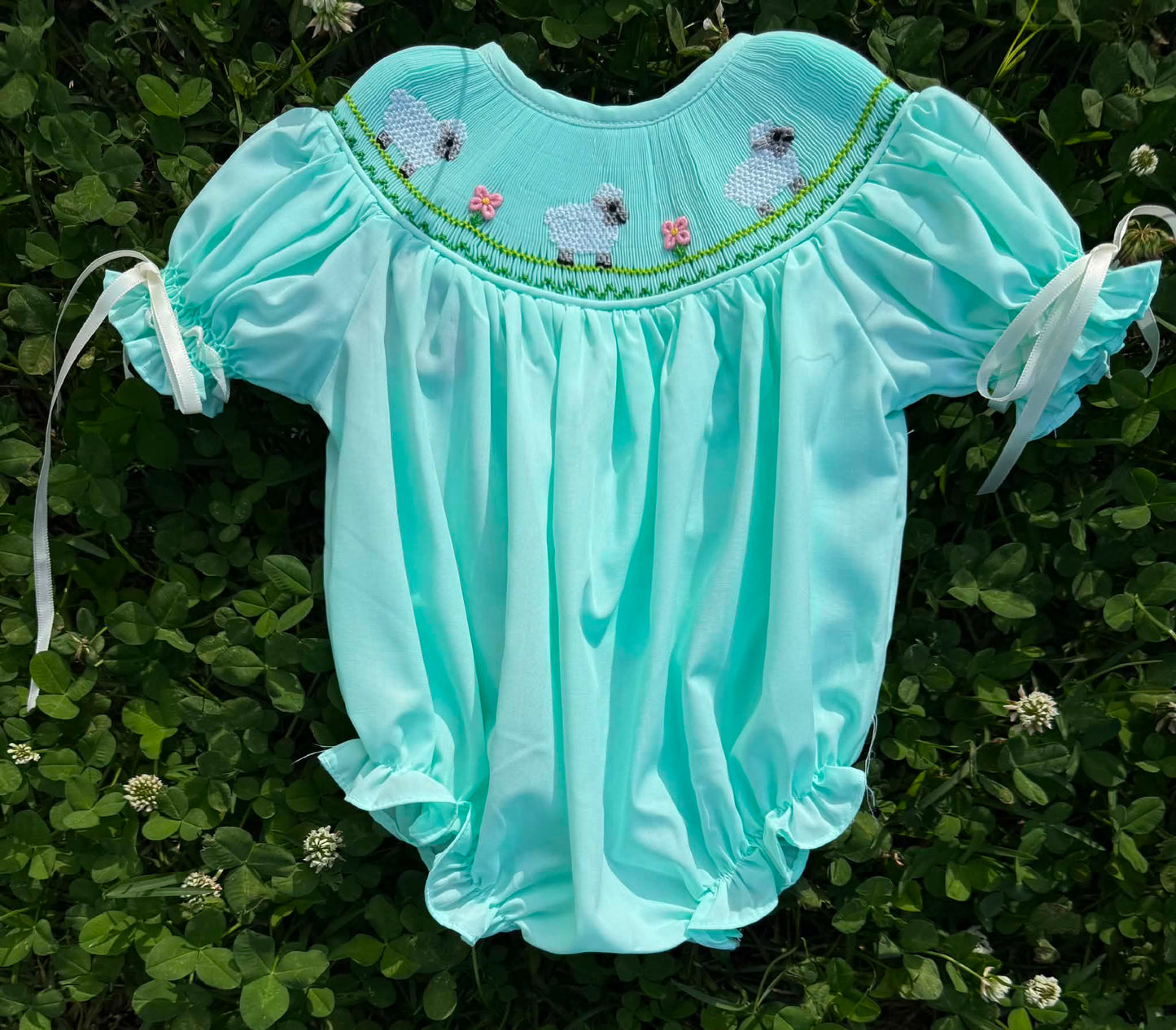 Little Sheep Hand Smocked Bubble