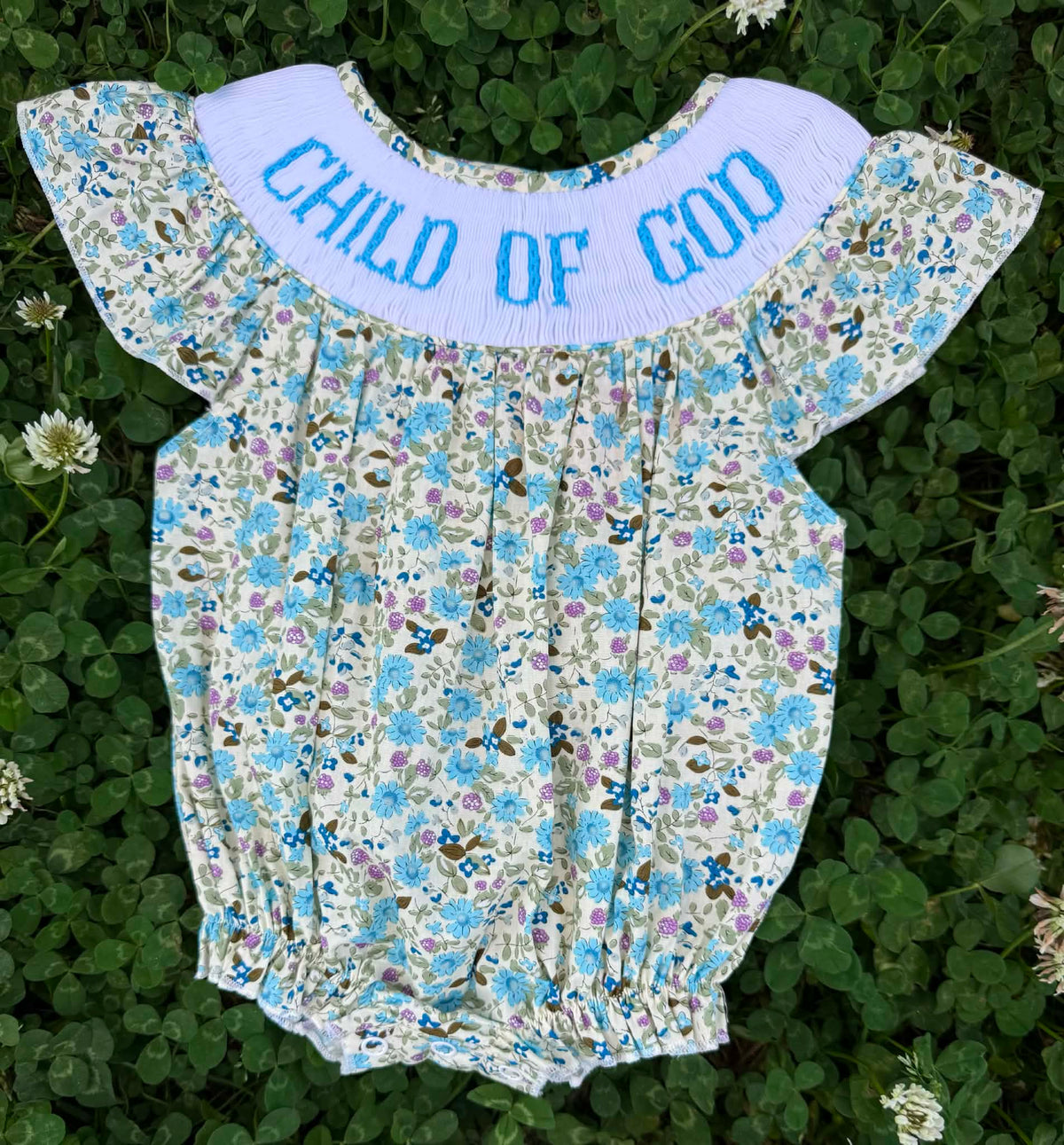 Child Of God Hand Smocked Bubble