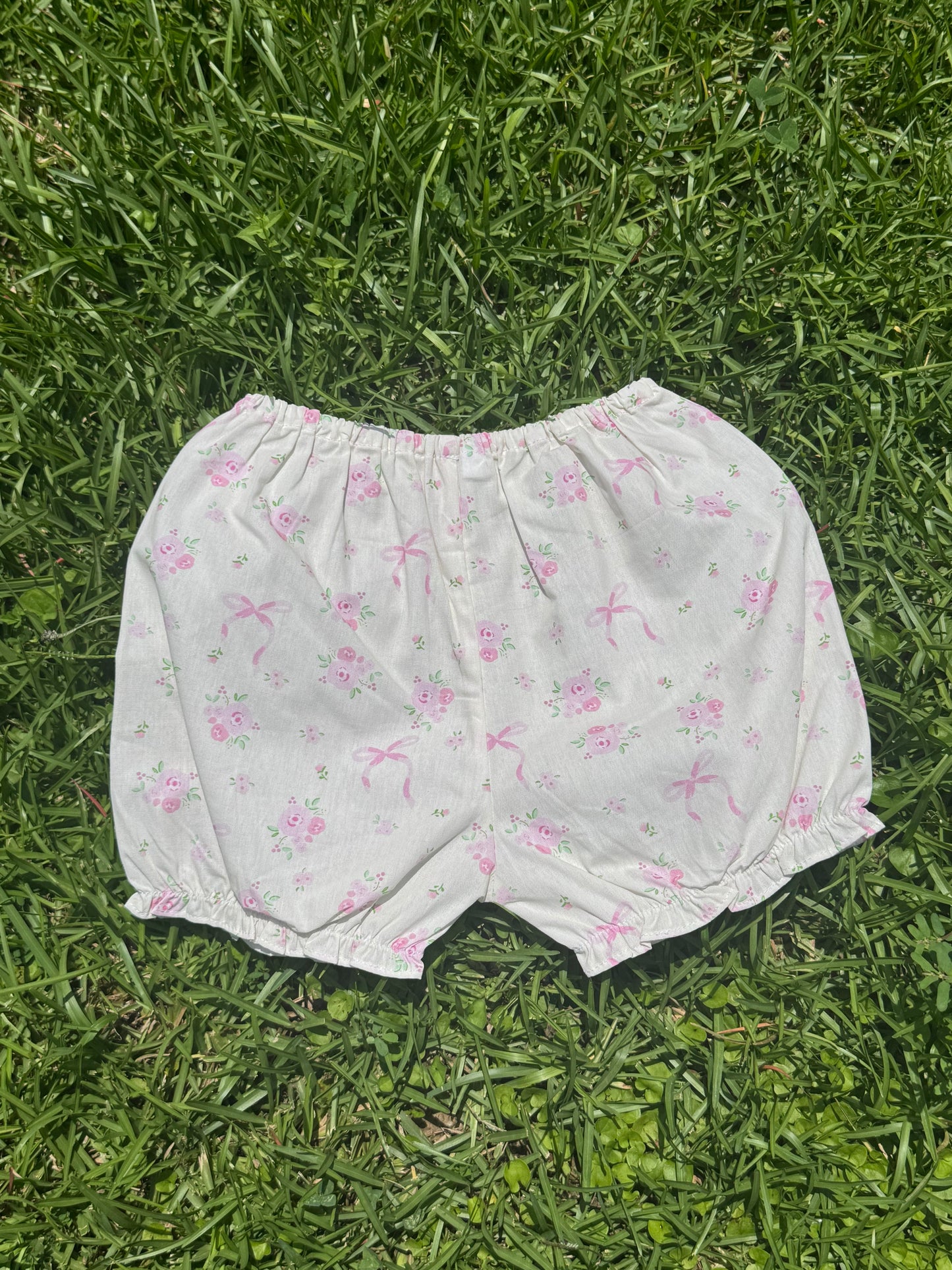 Pink Bow Hand-Smocked Set