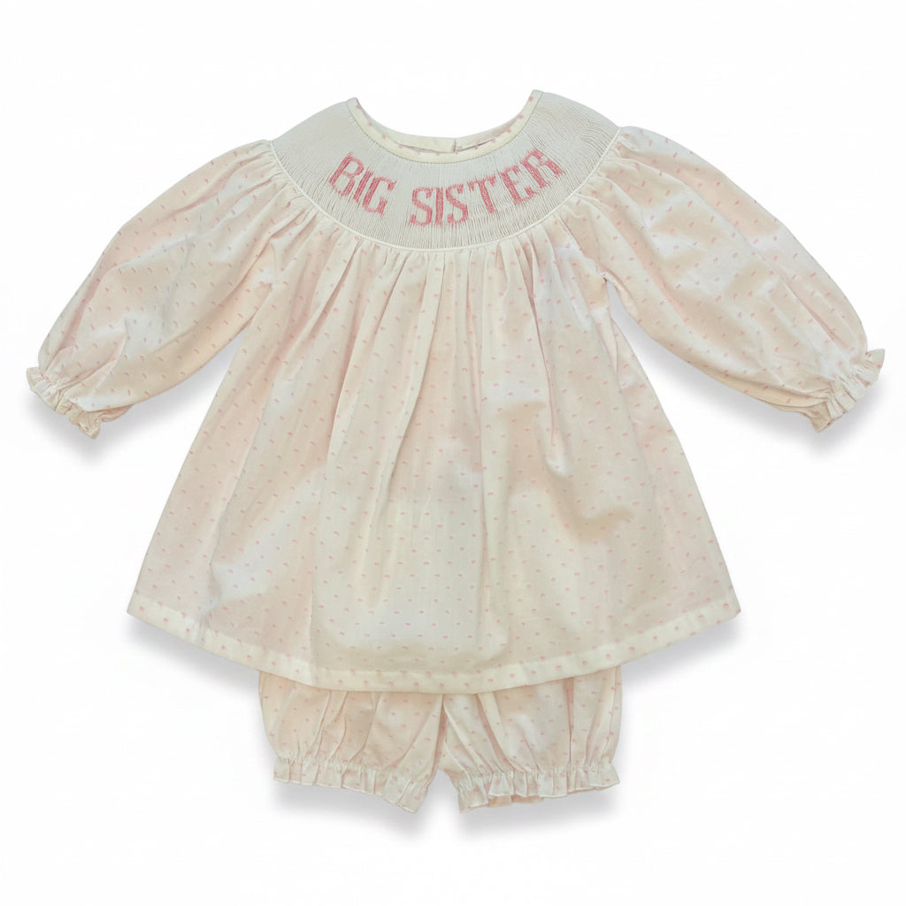 Big Sister Hand Smocked Set