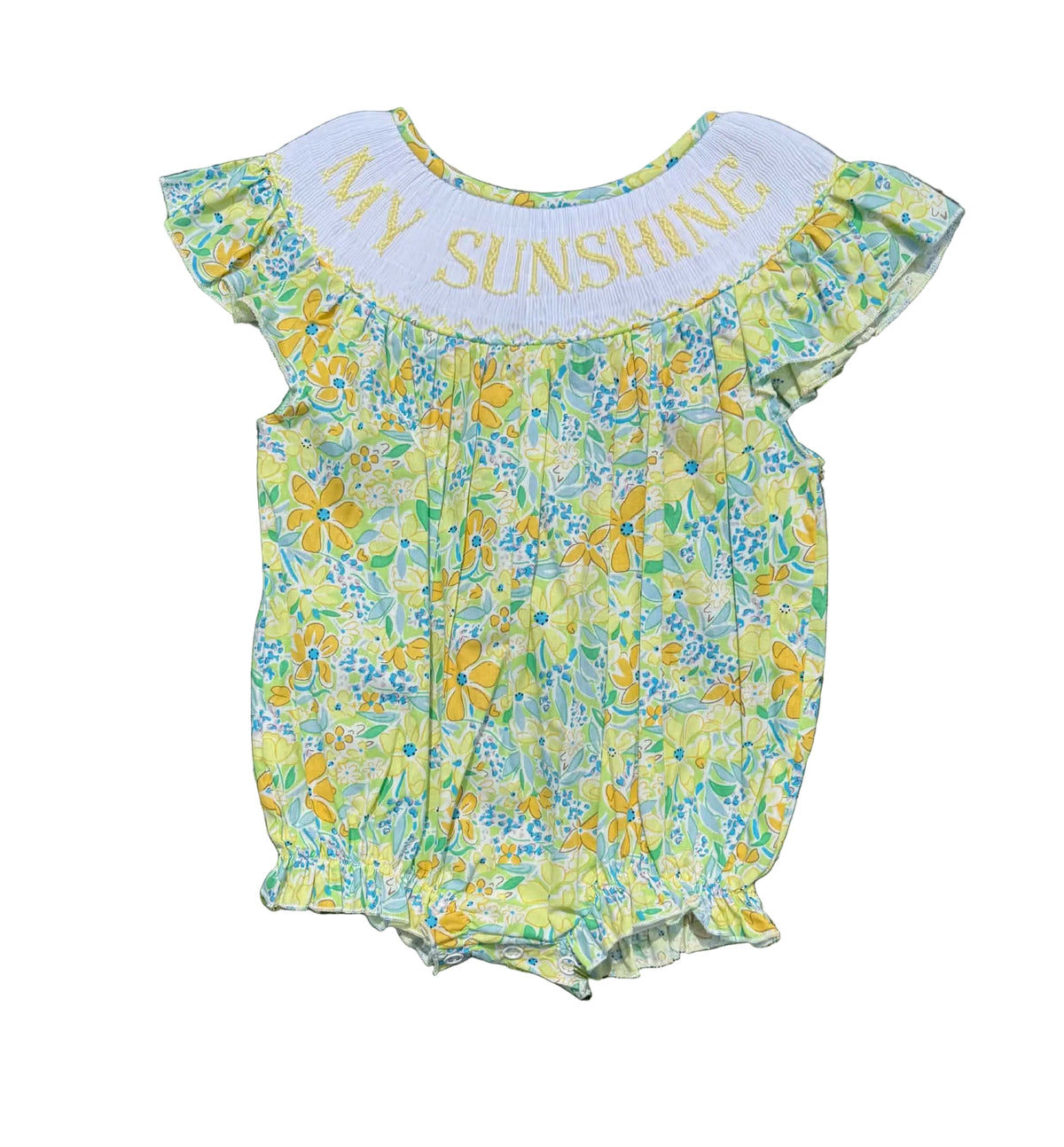 MY SUNSHINE Hand Smocked Bubble