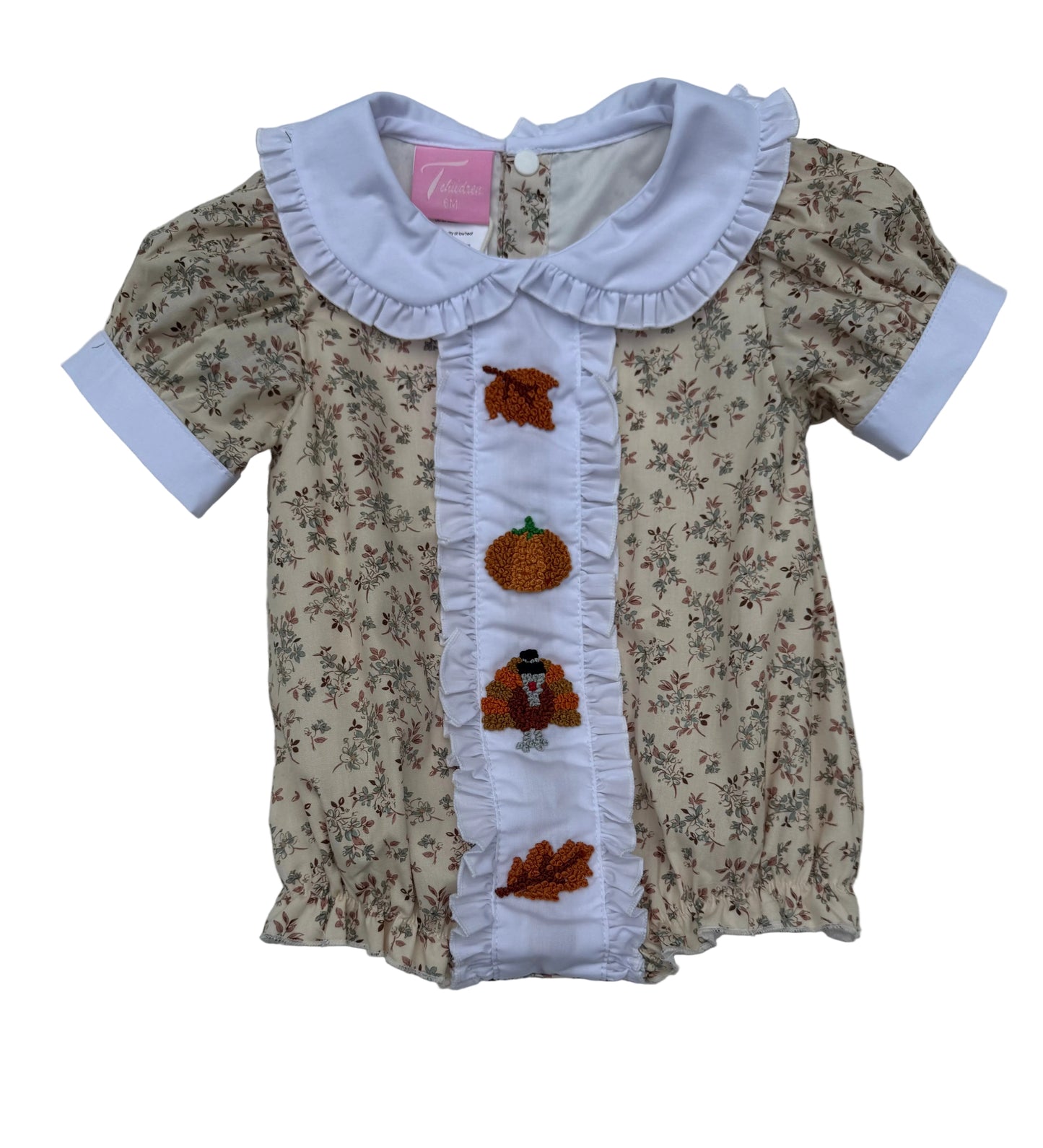 Fall Hand Smocked Bubble