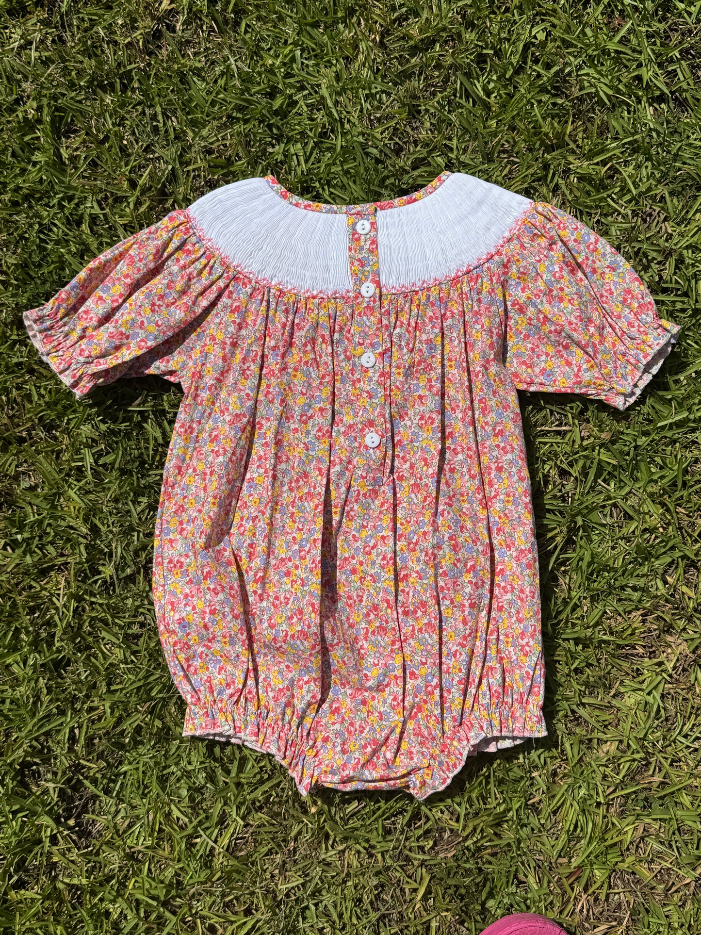 I ❤️ Mommy Hand Smocked Bubble