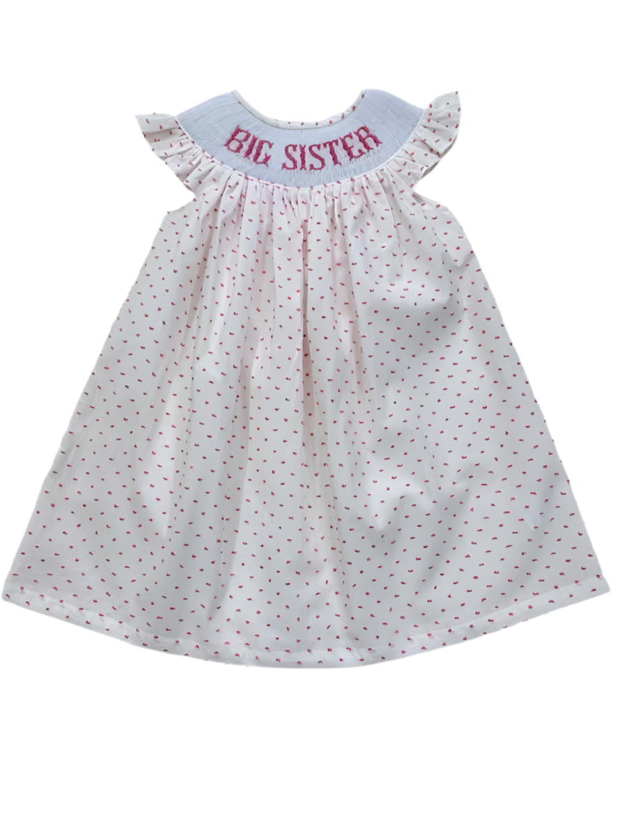 BIG SISTER Hand Smocked Dress