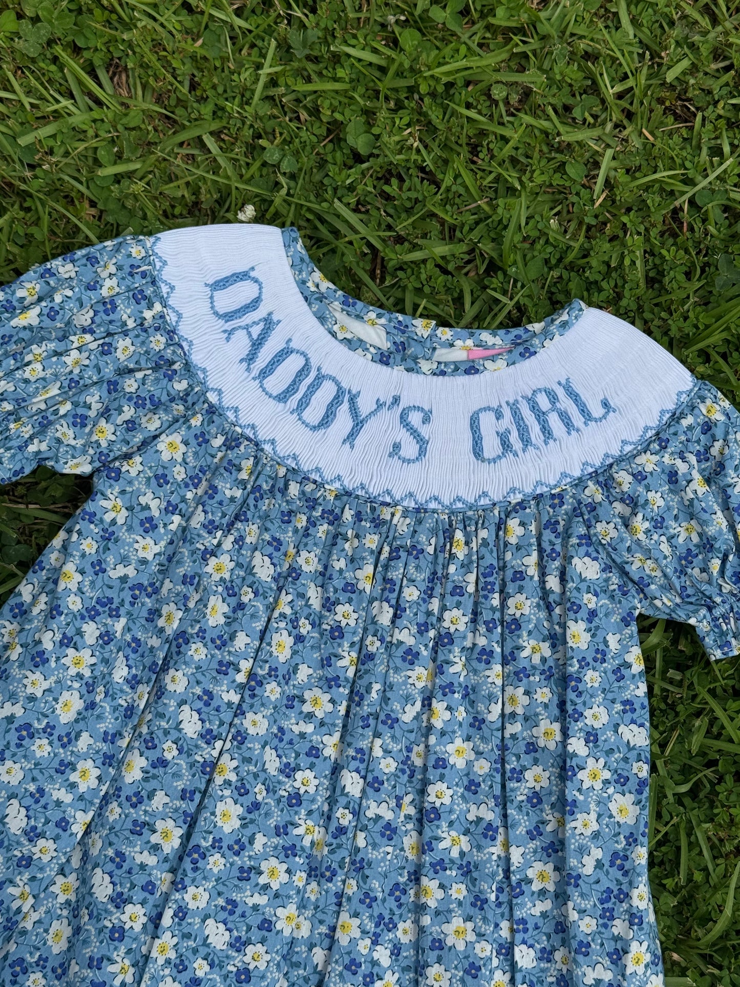 Daddy’s Girl Hand Smocked Bubble