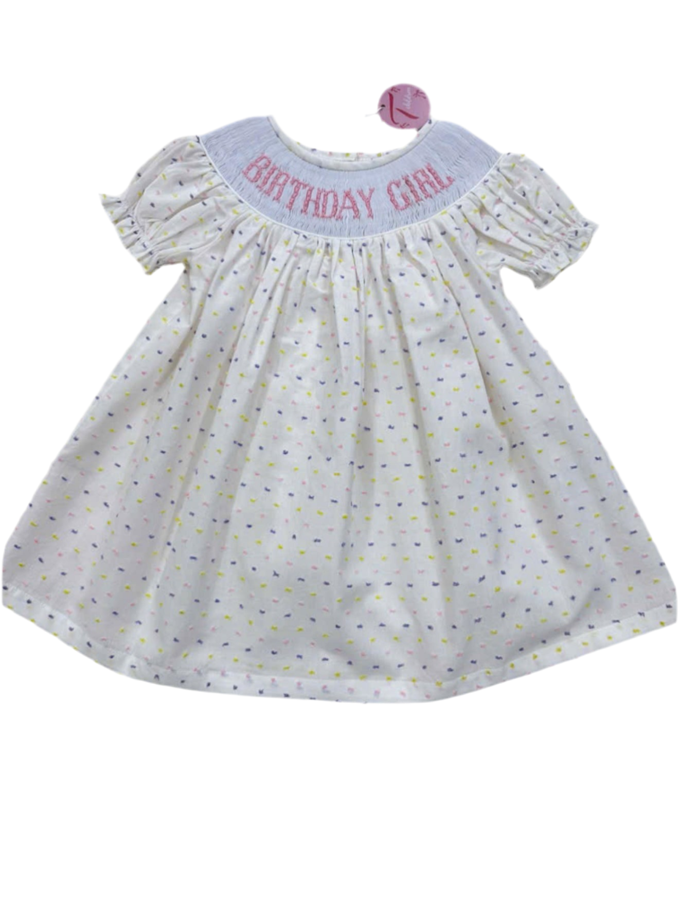 BIRTHDAY GIRL Hand Smocked Dress
