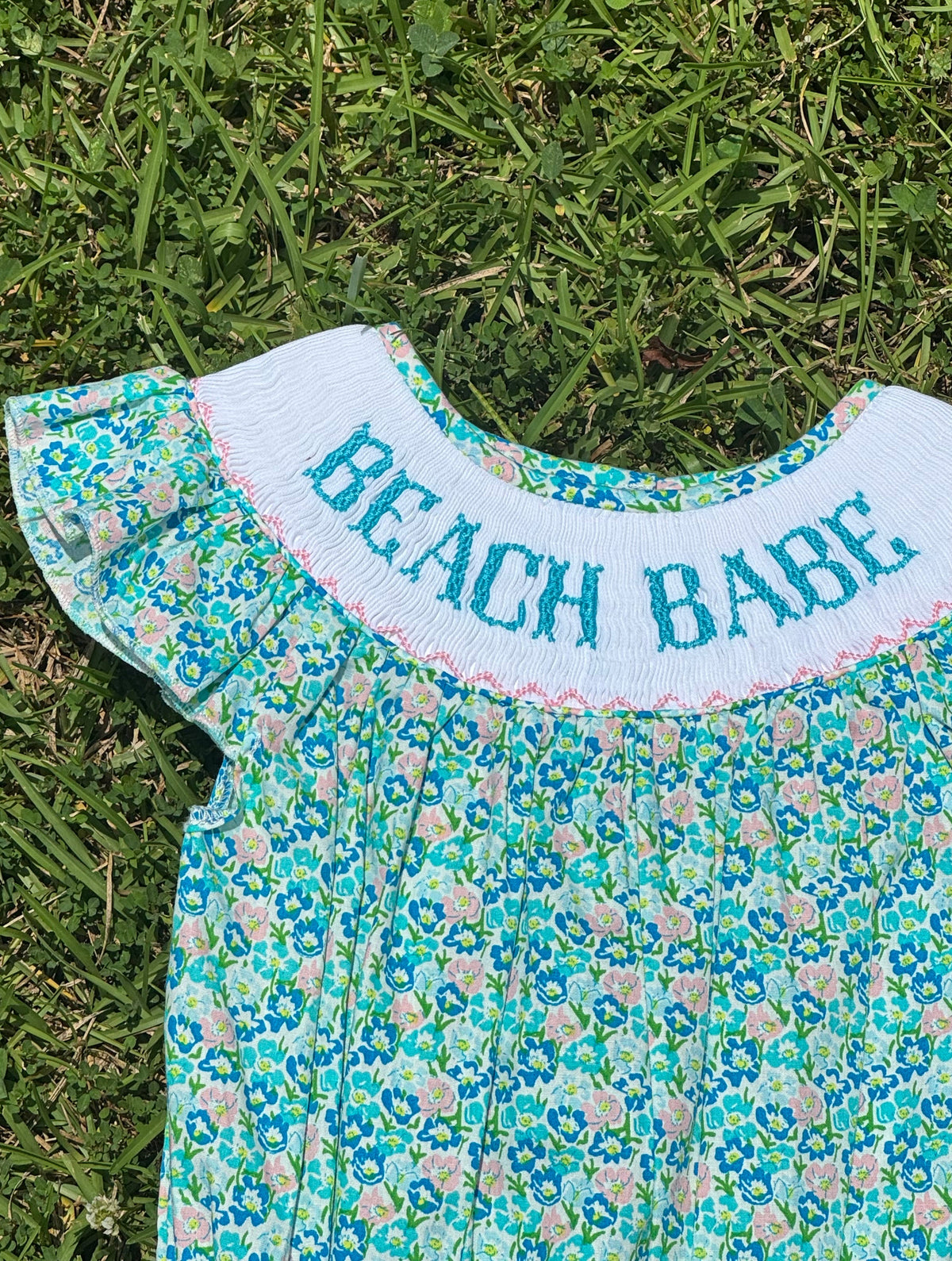 Beach Babe Hand Smocked Bloomer Set