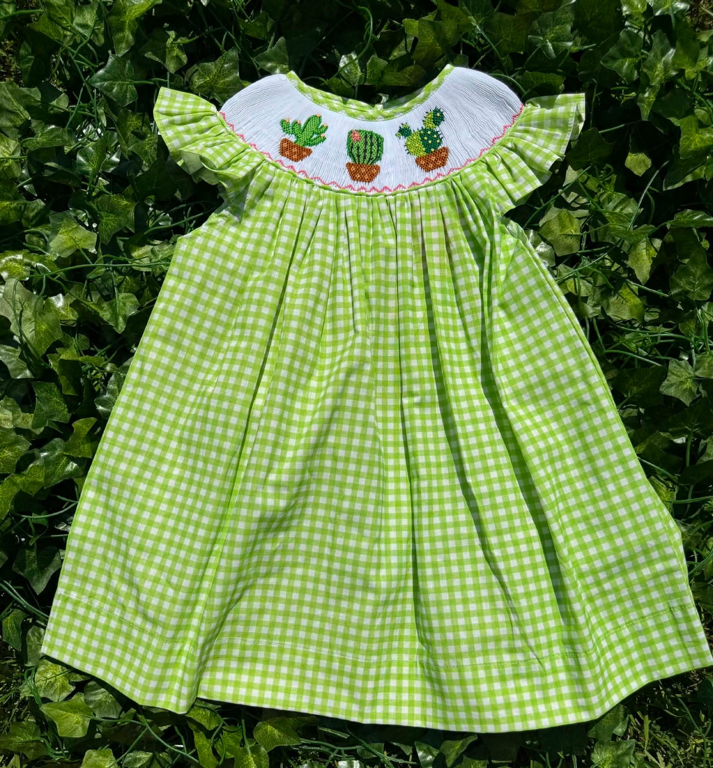 Cactus Hand Smocked Dress