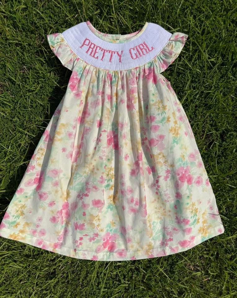 PRETTY GIRL Smocked Dress