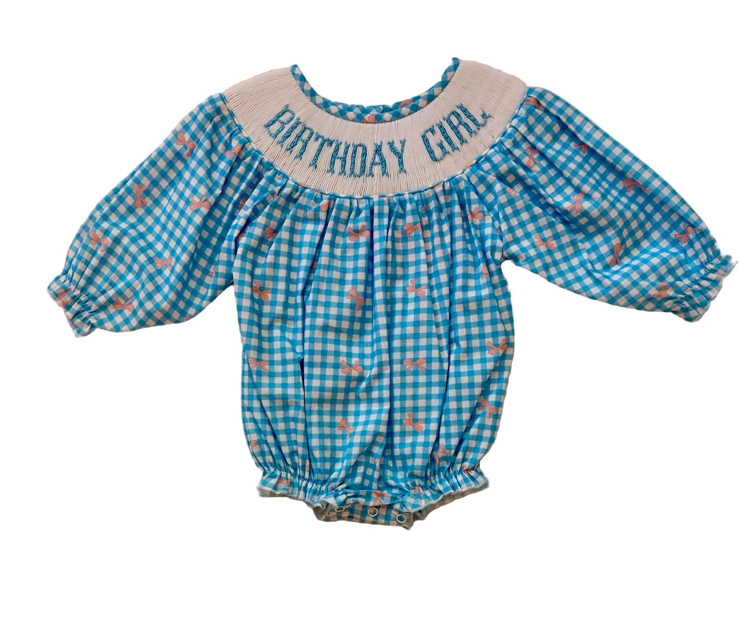 Birthday Girl Hand Smocked Dress