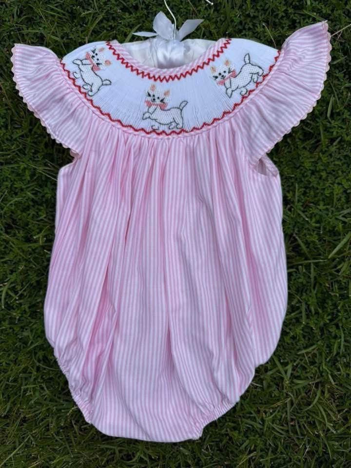 Kitty Pink Hand Smocked Dress