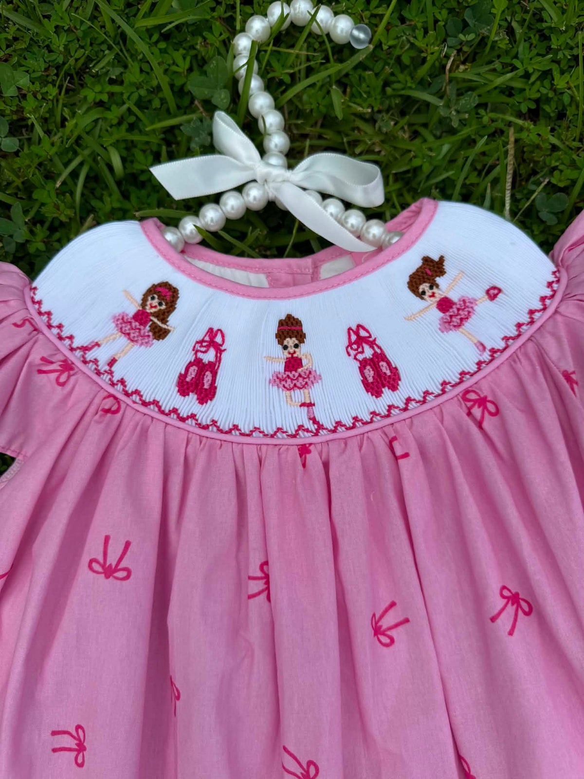 Pink Ballet Hand Smocked Dress