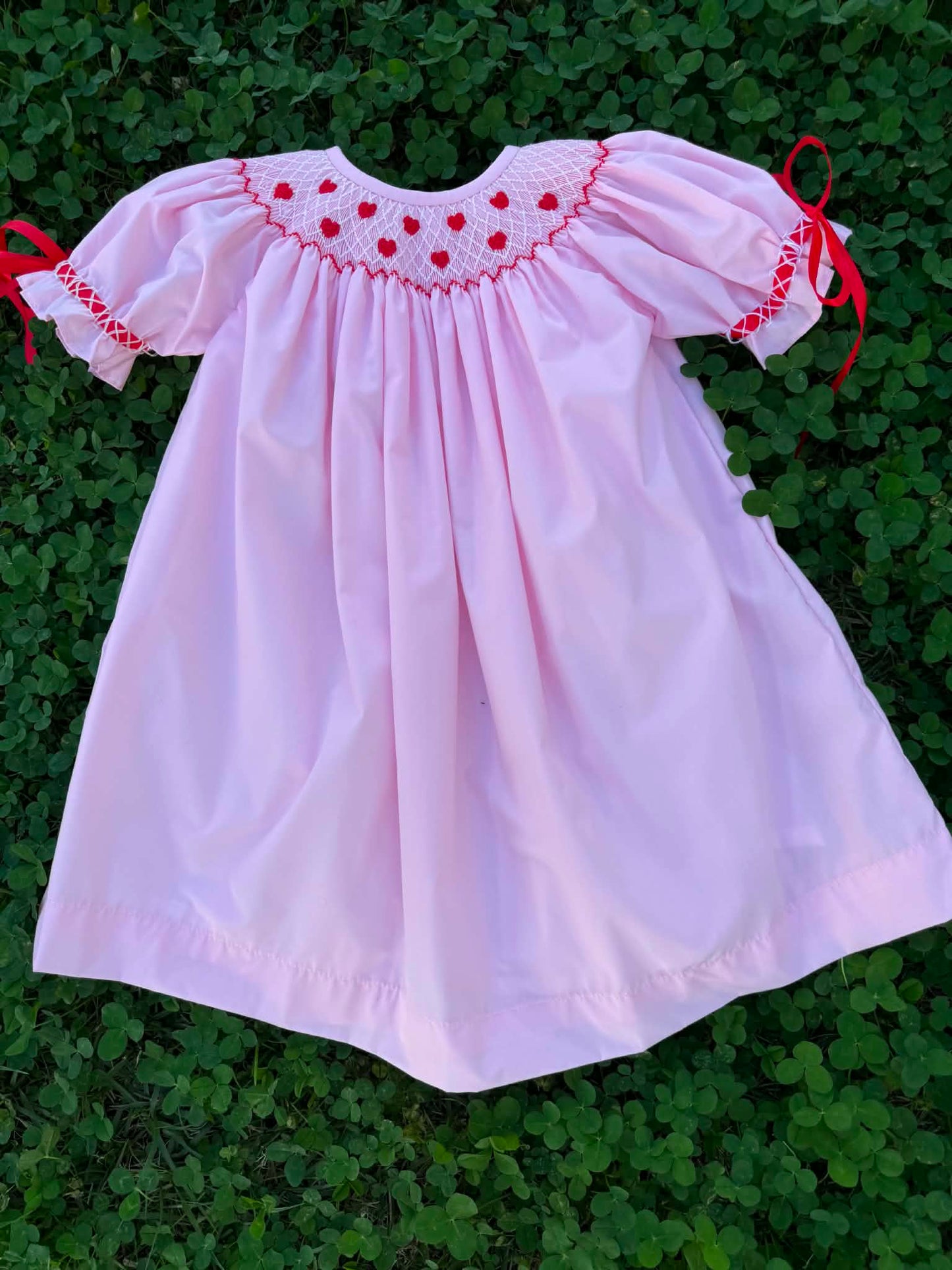 Hearts Hand Smocked Dress