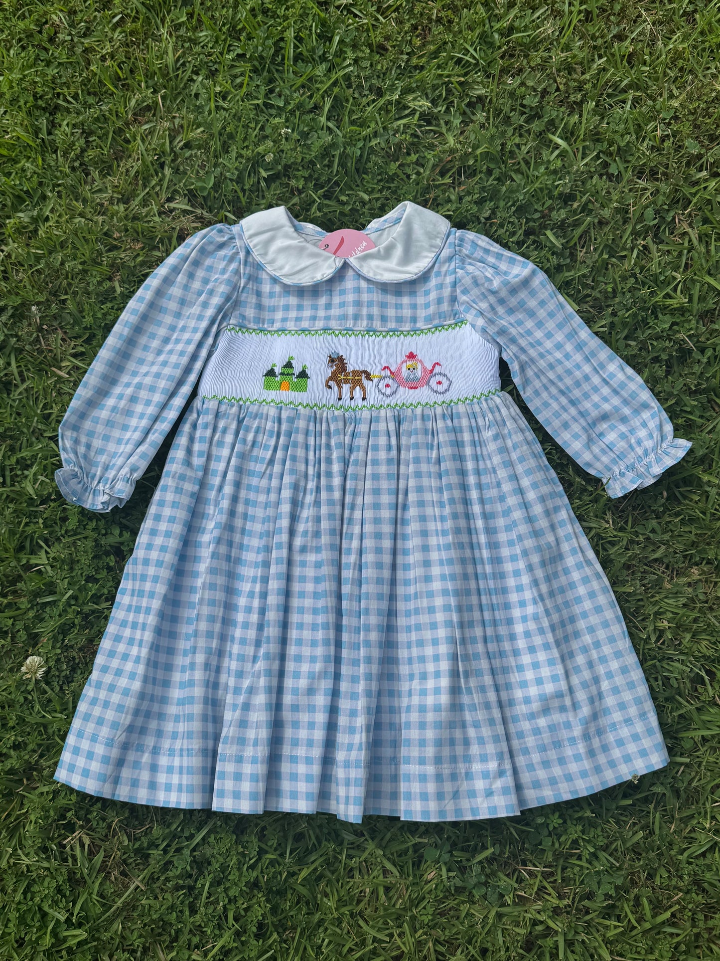 Cinderella Hand-Smocked Dress