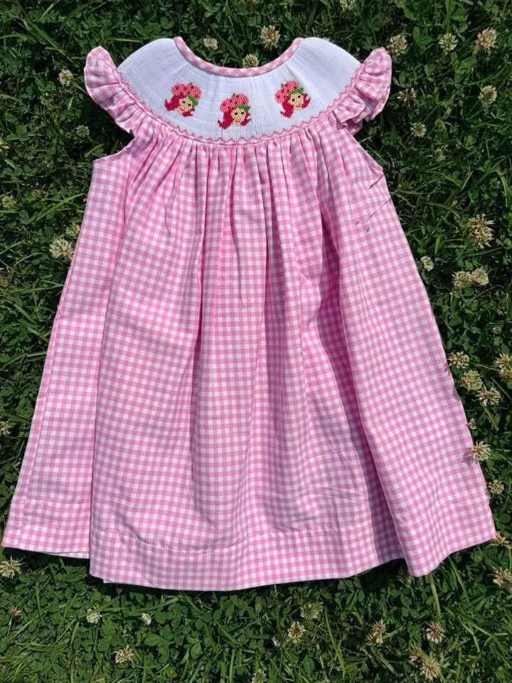 Strawberry Shortcake Hand Smocked Dress