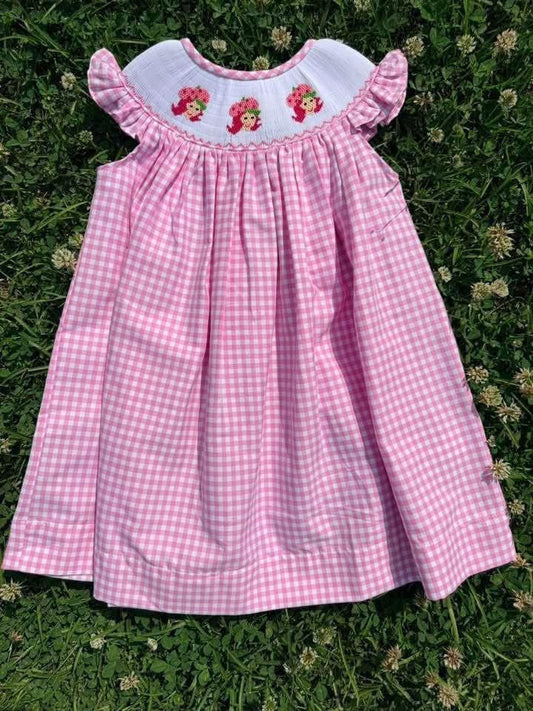 Strawberry Shortcake Hand Smocked Dress