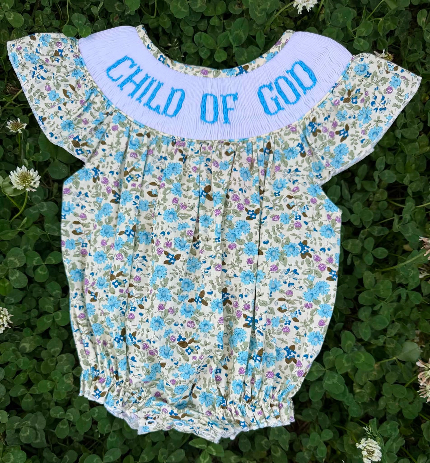 Child Of God Hand Smocked Bubble