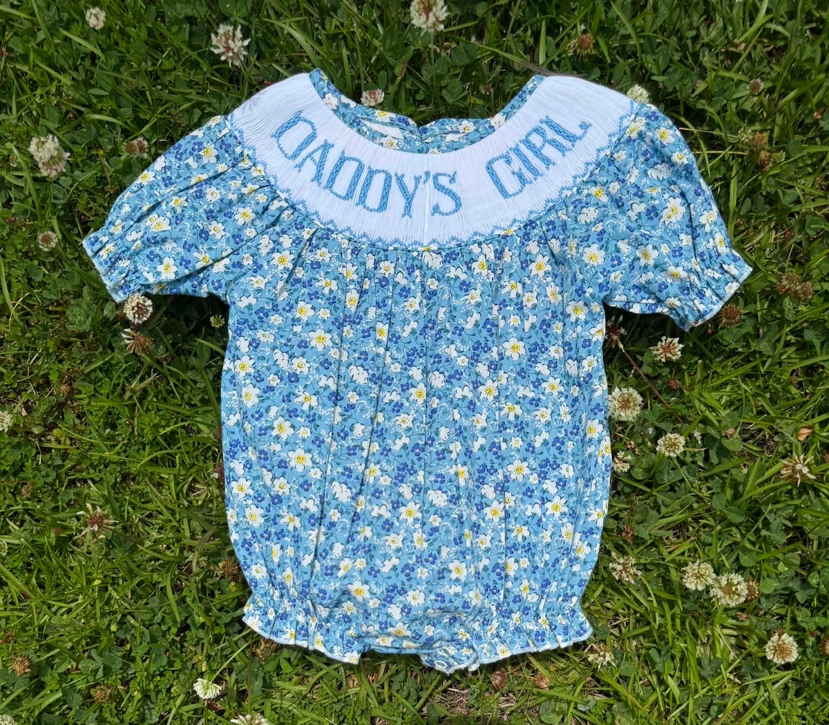 Daddy’s Girl Hand Smocked Bubble