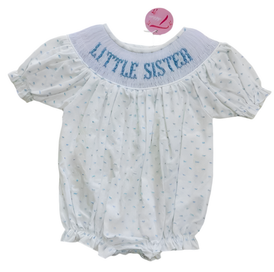 LITTLE SISTER Hand Smocked Dress
