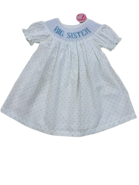 BIG SISTER Hand Smocked Dress