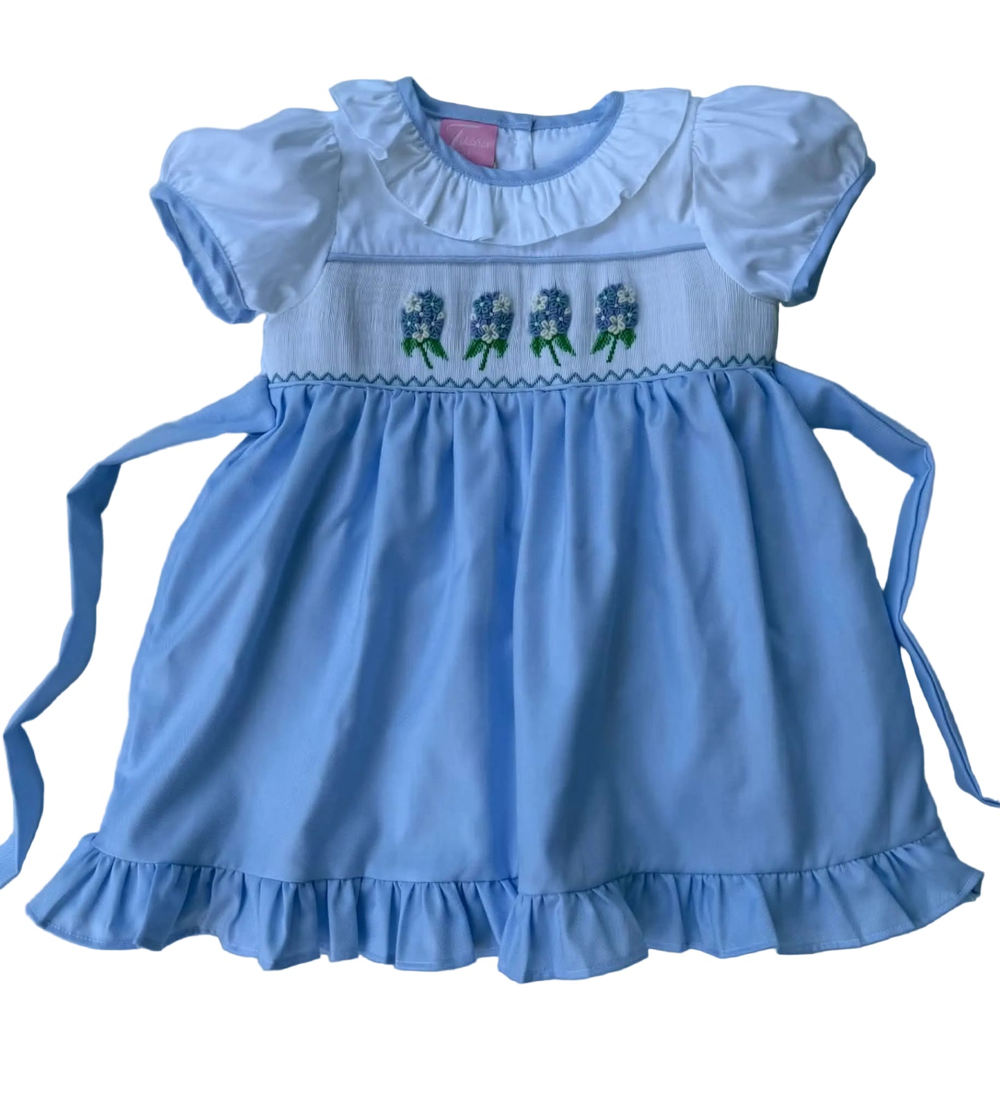 Hydrangeas Hand Smocked Dress