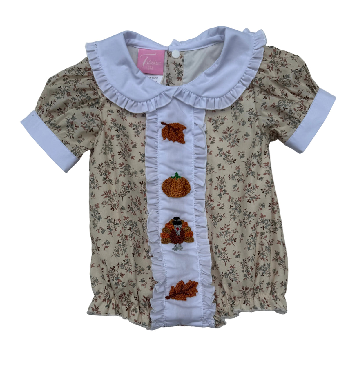 Fall Hand Smocked Bubble