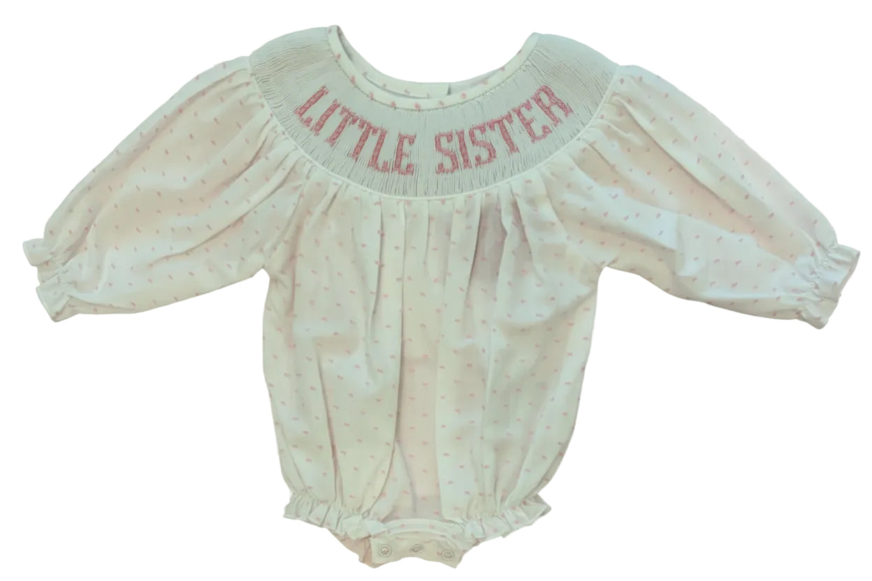 Little Sister Hand Smocked Bubble