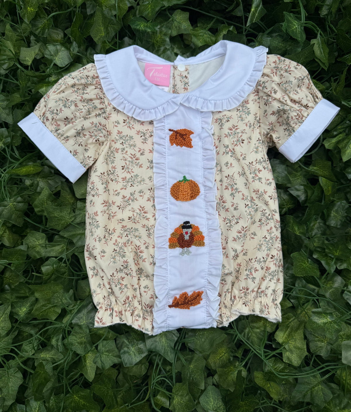 Fall Hand Smocked Bubble