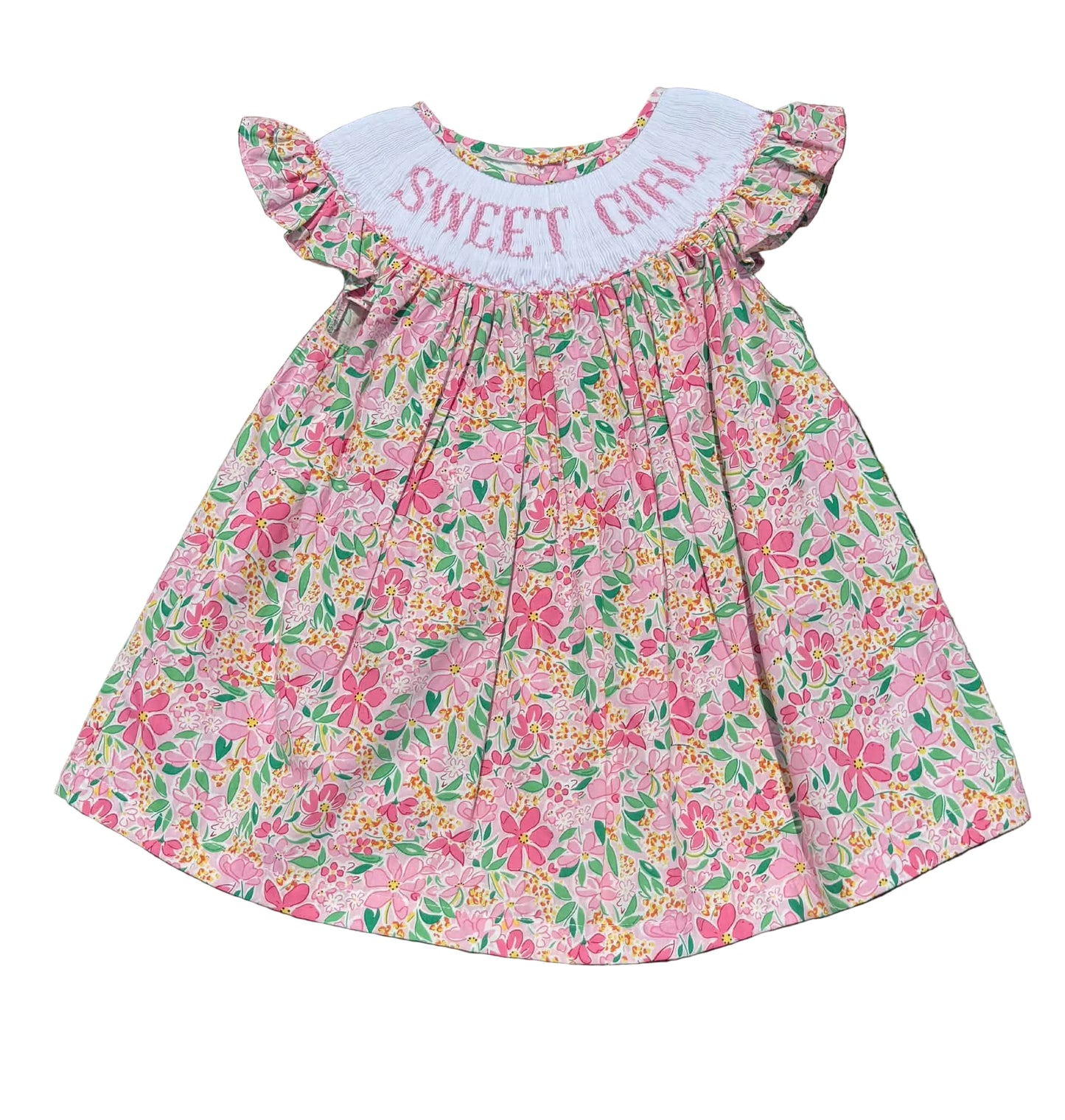 Sweet Girl Hand Smocked Dress