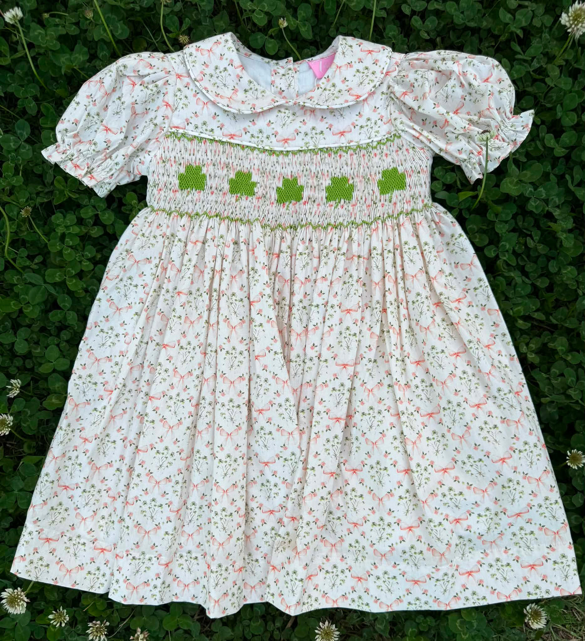 Hand Smocked Clover Dress