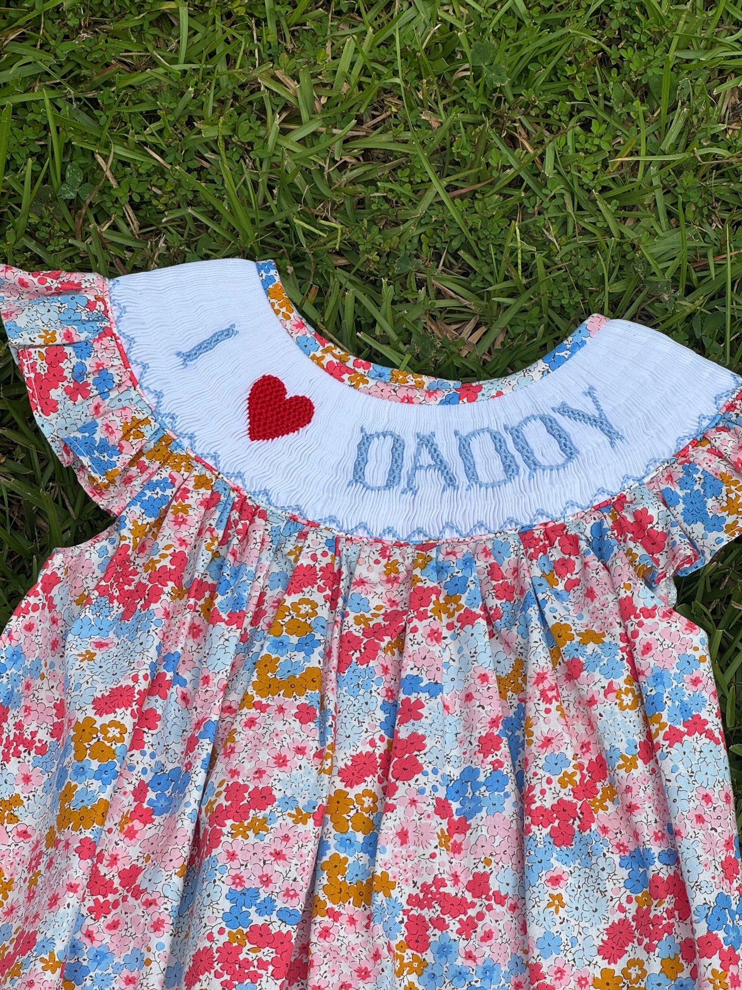 I ❤️ Daddy Hand-Smocked Dress