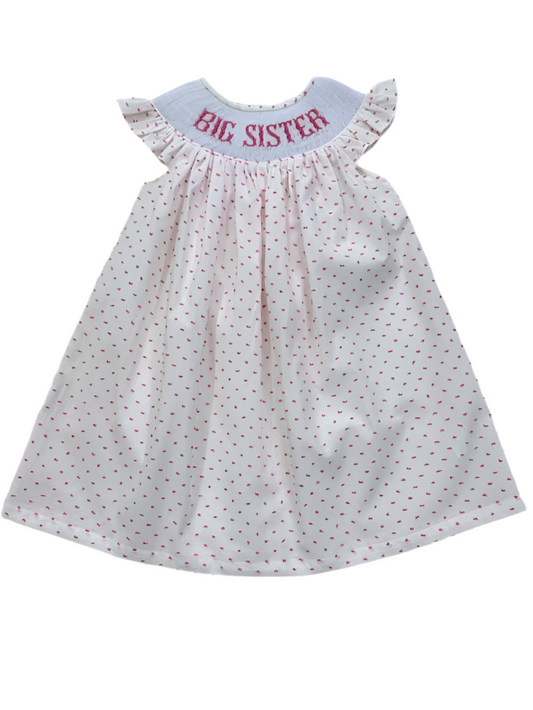 BIG SISTER Hand Smocked Dress
