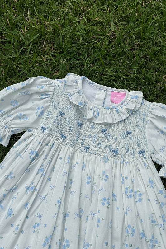 Blue Ribbon Hand-Smocked Diaper Set