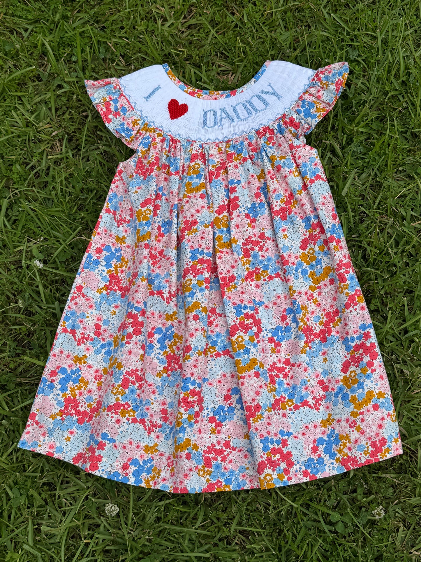 I ❤️ Daddy Hand-Smocked Dress