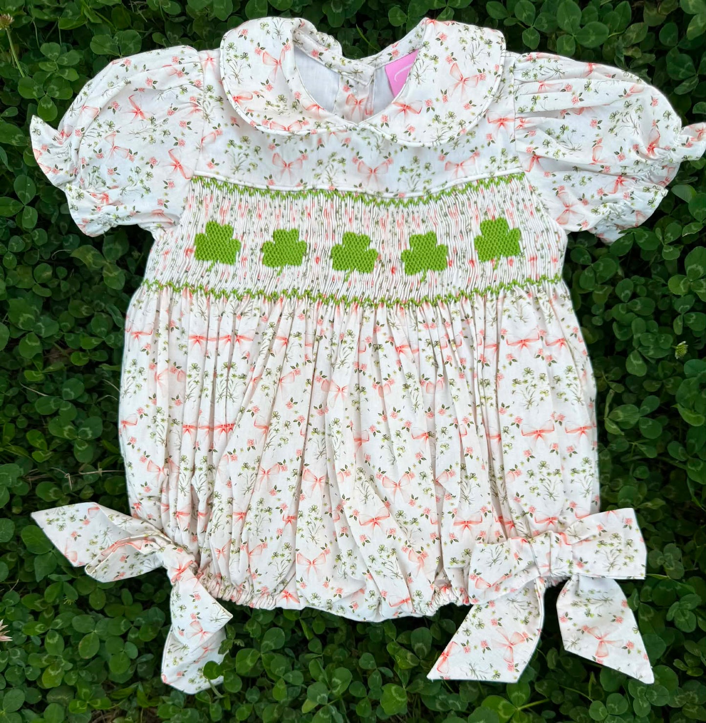 Hand Smocked Clover Bubble