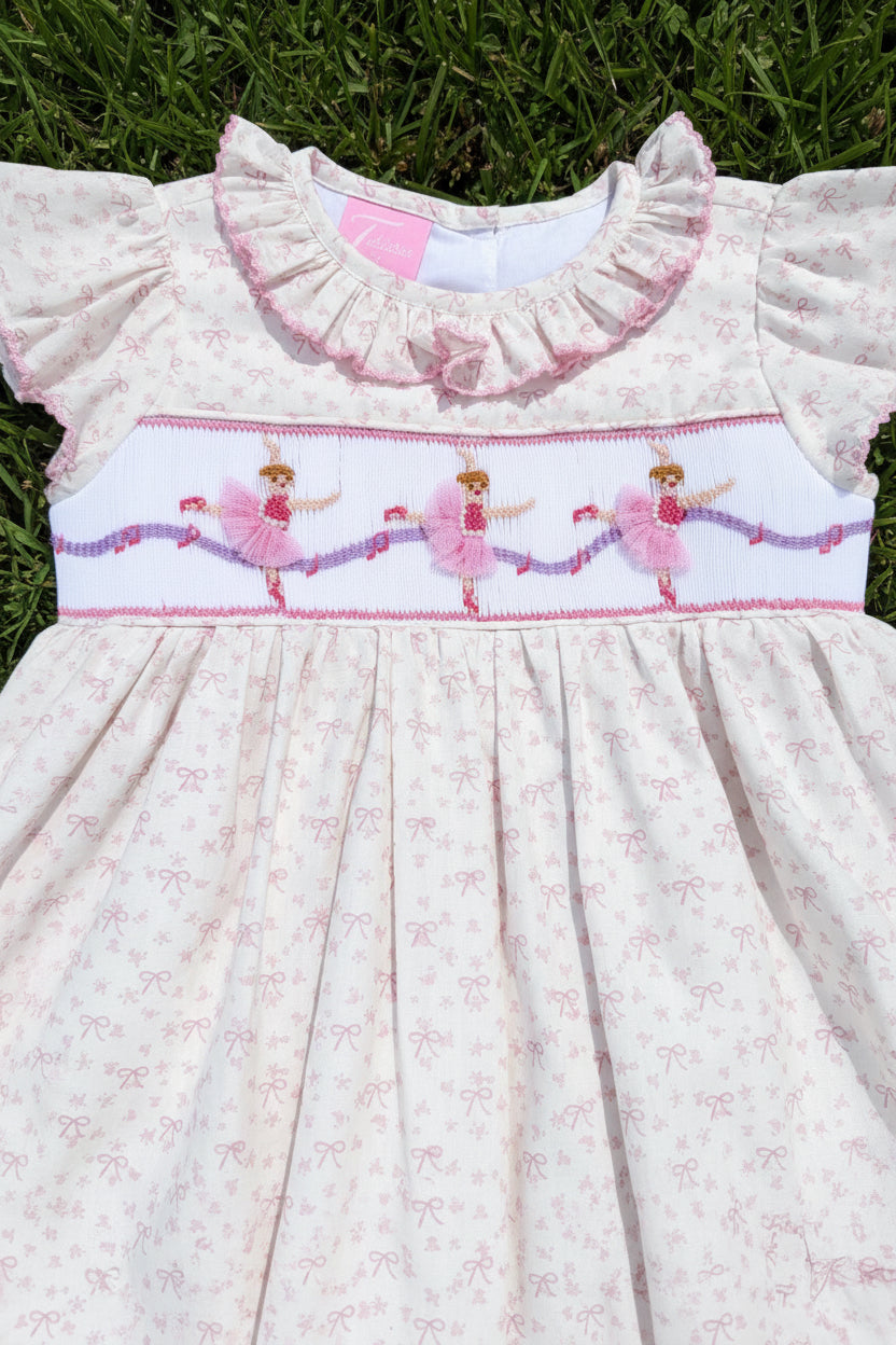 Ballerinas Hand Smocked Dress