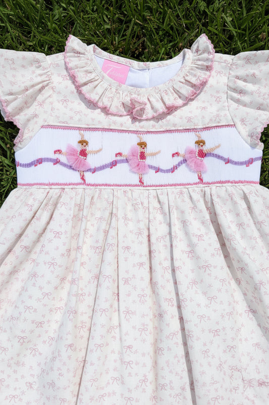 Ballerinas Hand Smocked Dress