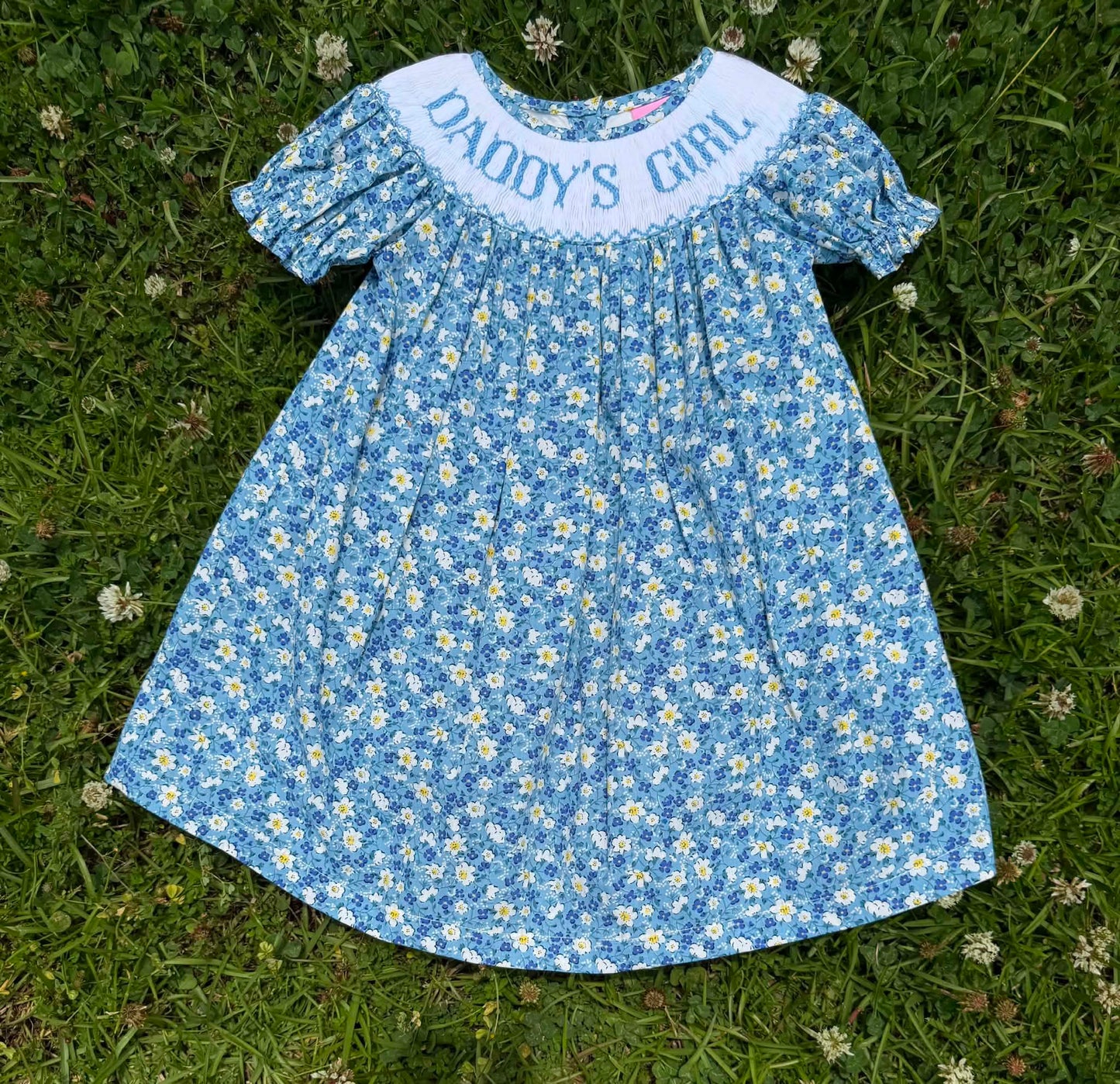 Daddy’s Girl Hand-Smocked Dress