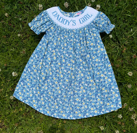 Daddy’s Girl Hand-Smocked Dress