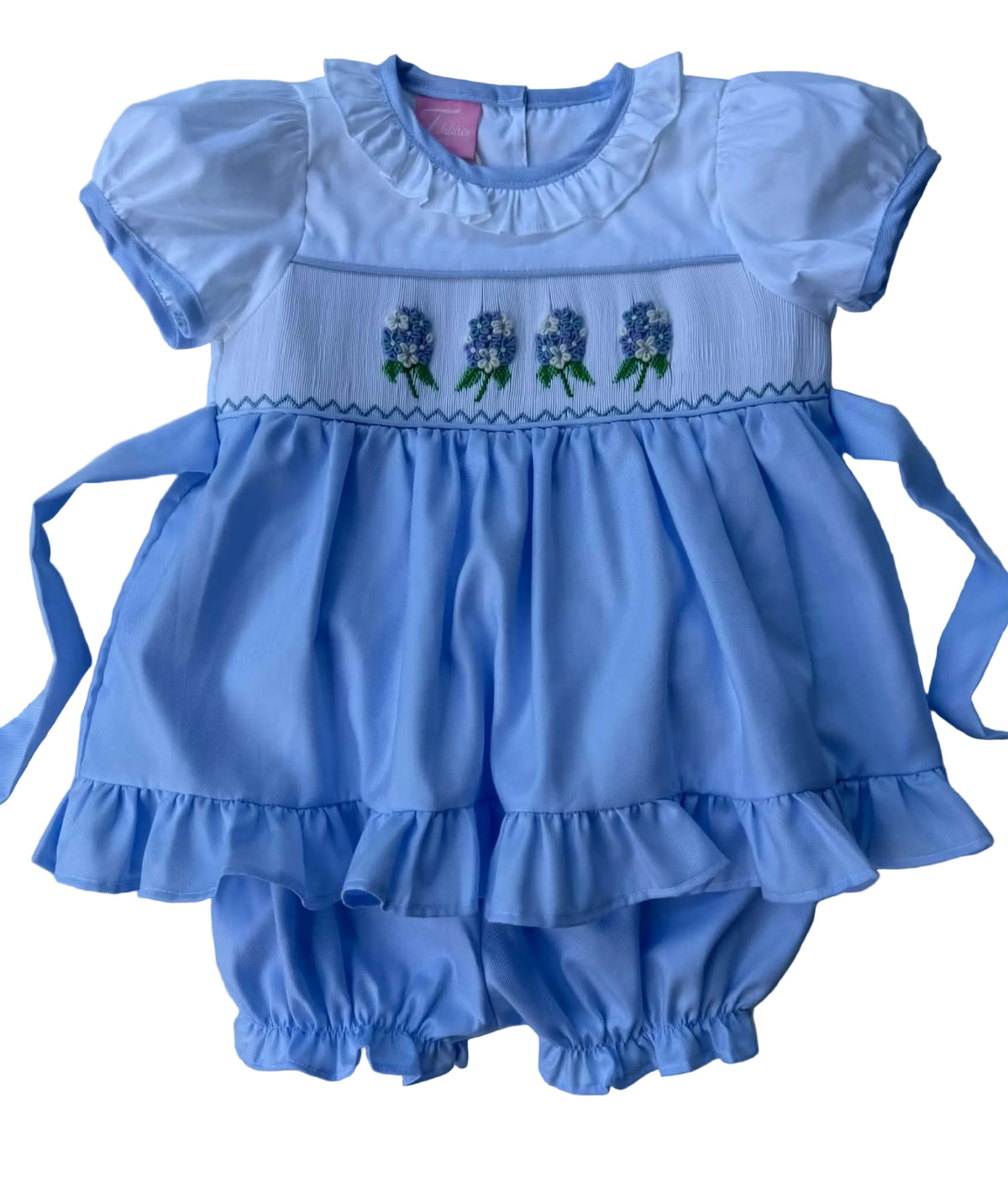 Hydrangeas Hand Smocked Set