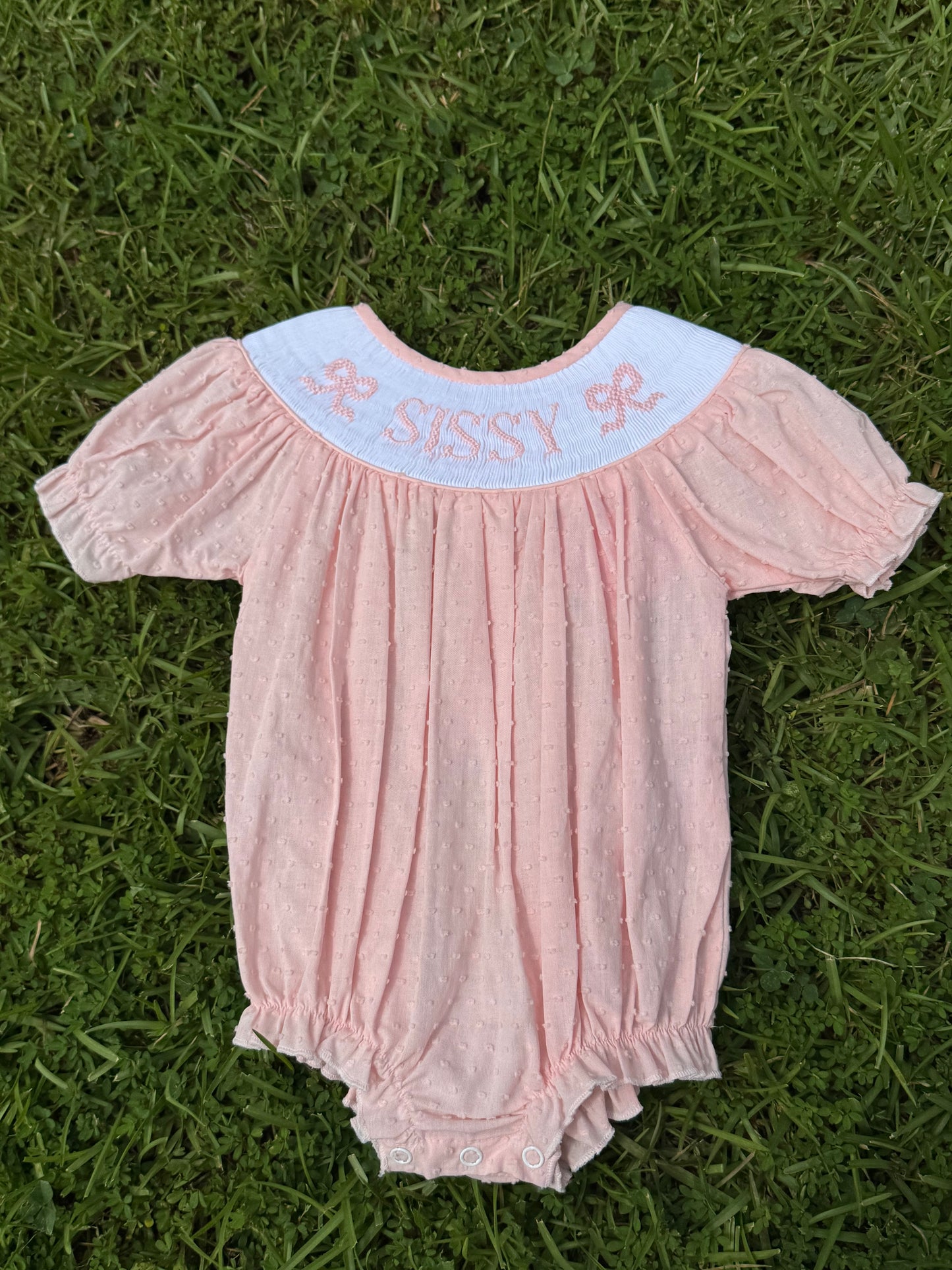 Sissy Hand-Smocked Bubble