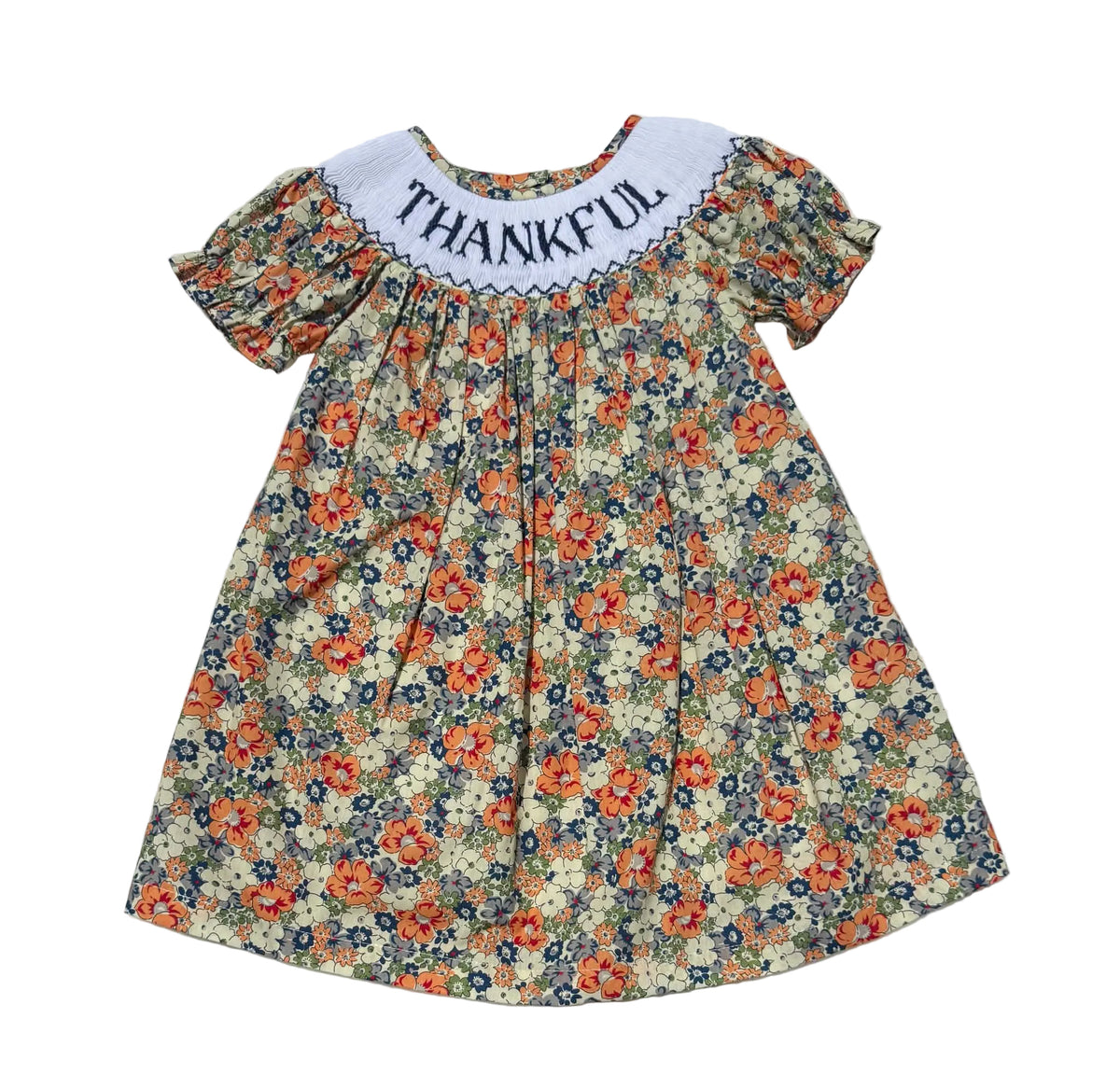 THANKFUL Hand Smocked Dress