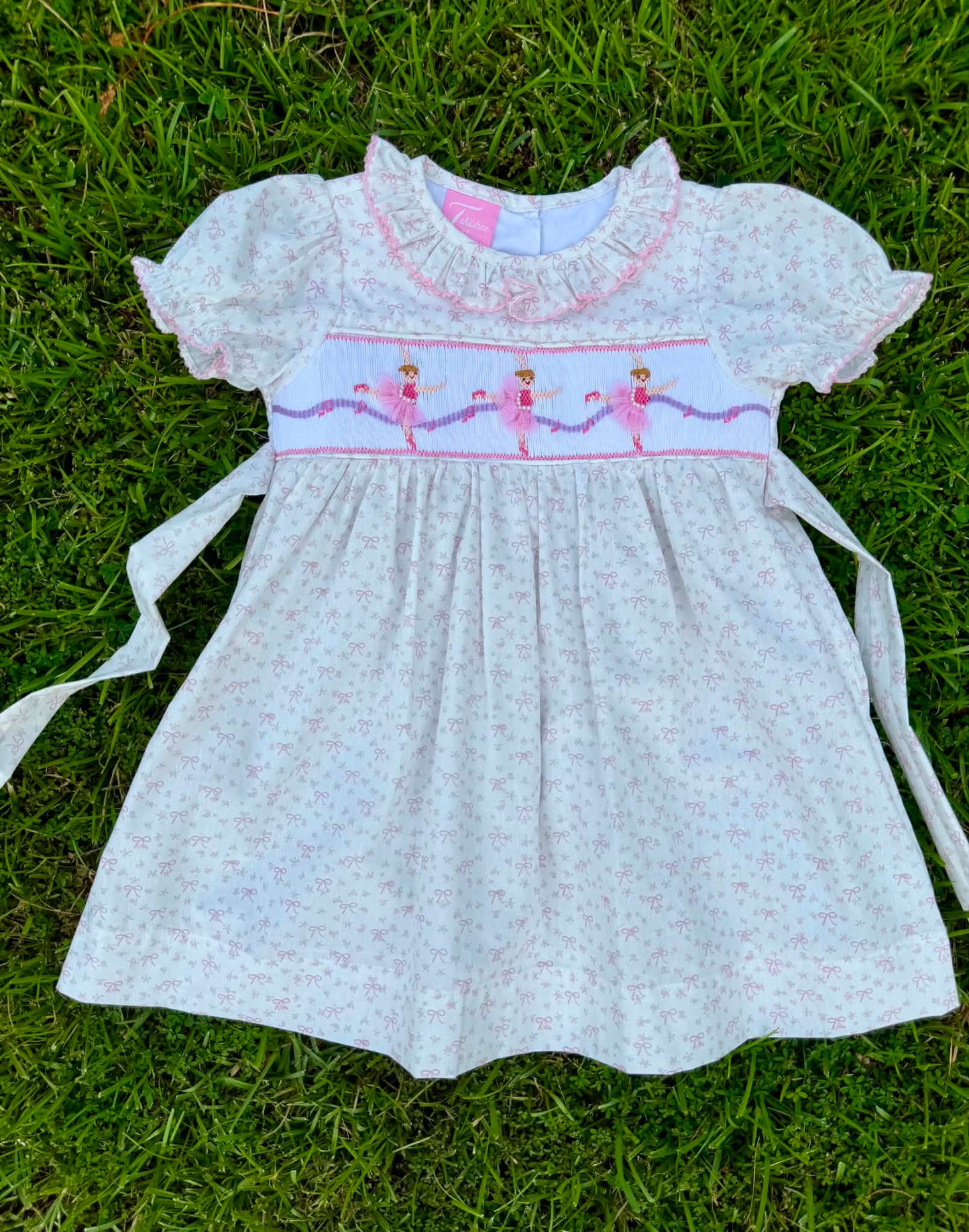 Ballerinas Hand Smocked Dress