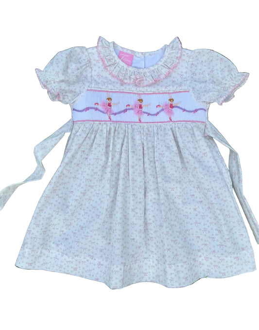 Ballerinas Hand Smocked Dress
