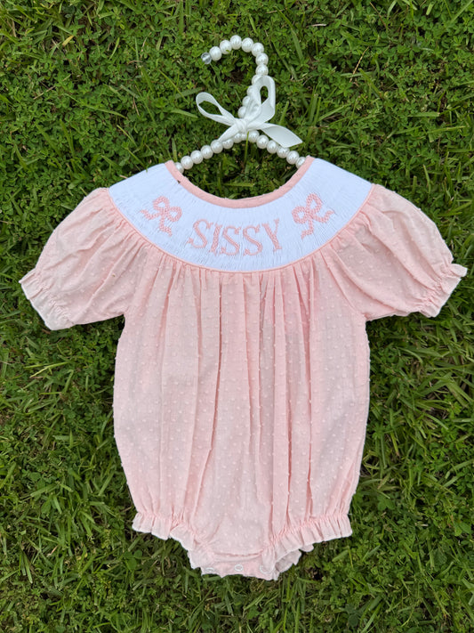 Sissy Hand-Smocked Bubble