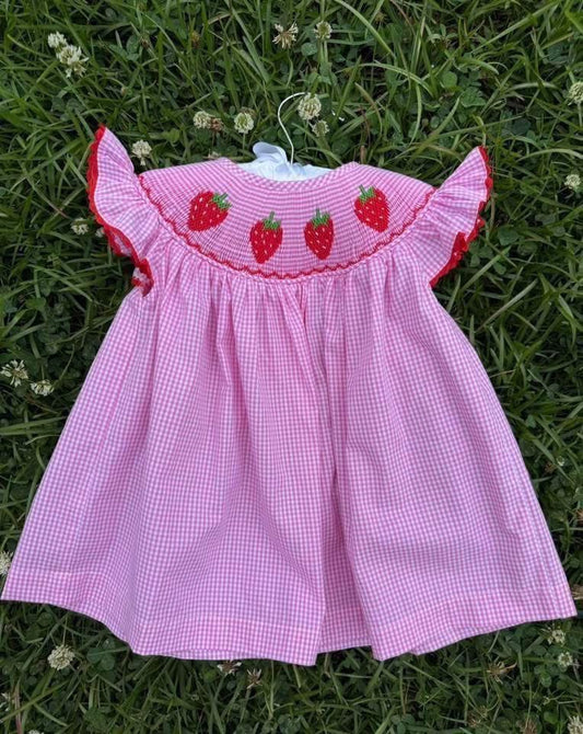 Strawberry Smocked Dress