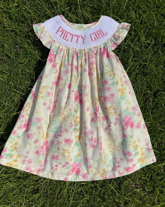 PRETTY GIRL Smocked Dress