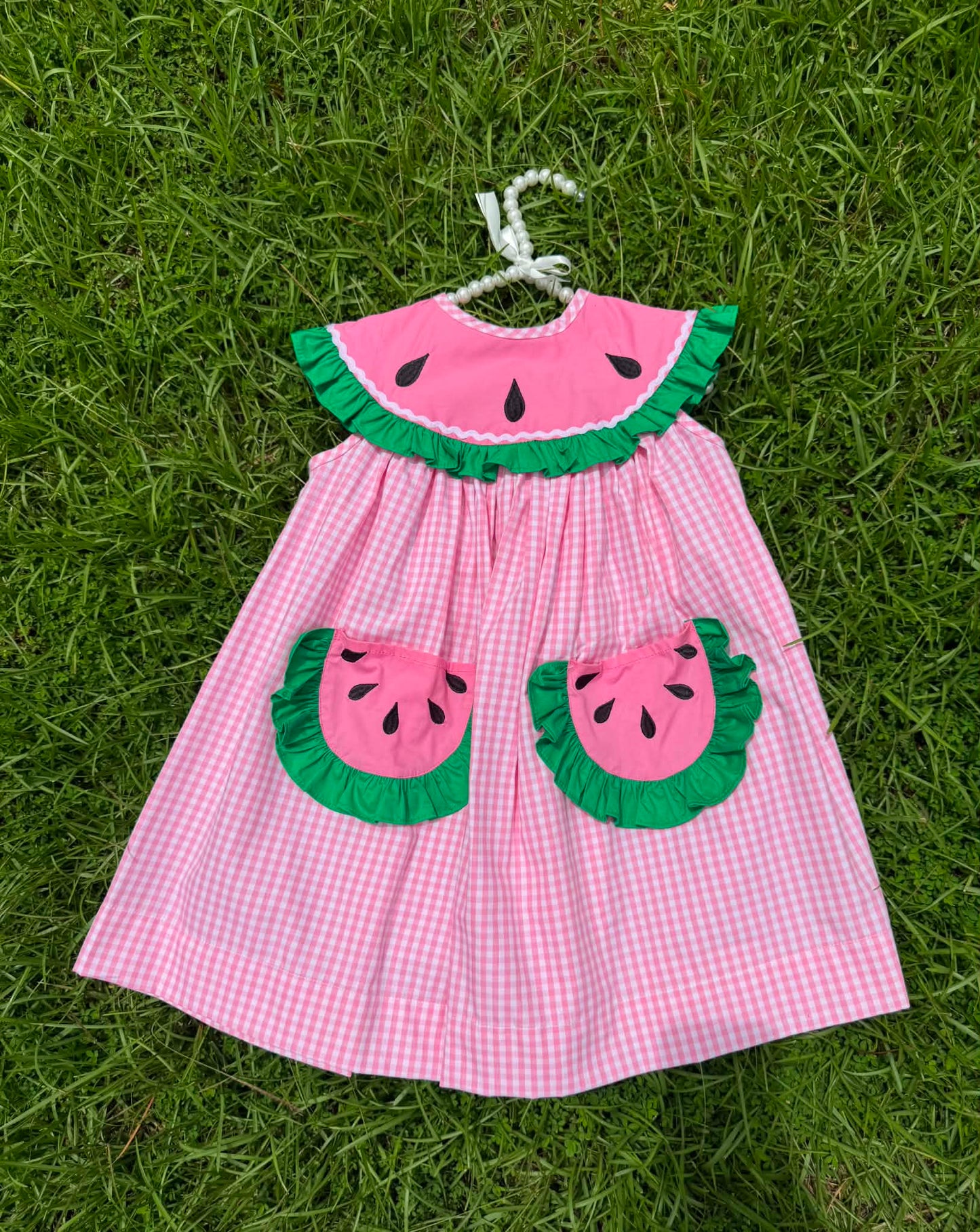Watermelon Machine Smocked Dress