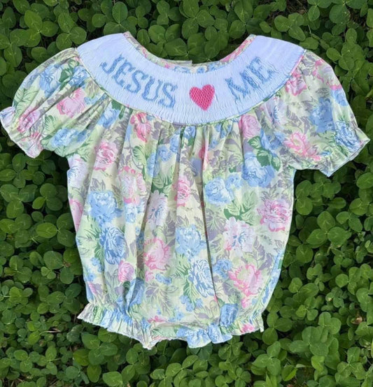 Jesus ❤️ Me Hand Smocked Bubble